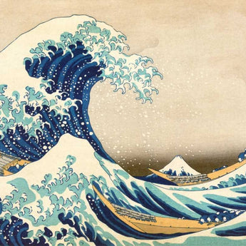 Canvas Art Print The Great Wave off Kanagawa Museum subject by Hokusai Katsushika Fine Art Print quality