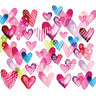 Children's art print featuring colorful hearts with "I Heart You" message by Berrenson Sara, on a canvas from Feeling at Home.