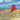 Red children's beach kite art print by Brent Paul, vibrant canvas artwork featuring playful kite scenes, from Feeling at Home.