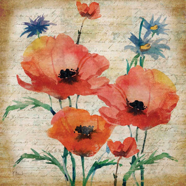 Feeling at Home Poetic Garden I floral canvas art print by Brent Paul showcasing vibrant, detailed floral artwork on canvas.