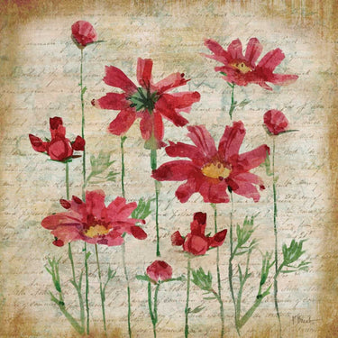 Feeling at home Poetic Garden III floral canvas art print by Brent Paul featuring vibrant, detailed botanical artwork.