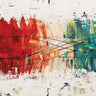 Abstract canvas art print featuring vibrant crystal-clear colors by Guedez Carmen, designed for a modern home decor aesthetic.