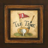 Golf Tee Time Games sports canvas art print by Gorham Gregory featuring vibrant golf scene artwork.