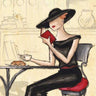 Feeling at Home Cafe Fashion canvas art print by Laliberte Andrea, featuring a stylish coffee-themed design on canvas.