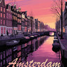 Amsterdam Coastal canvas art print by Magnusson Andreas, featuring a scenic coastal landscape with vibrant colors and artistic details.