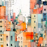 Feeling at home Big City Living abstract canvas art print by Stewart Shawna featuring vibrant urban-inspired design.