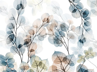 Botanical canvas art print titled Sky Reaching 1 by Koetsier Albert, featuring vibrant sky and plant design, from Feeling at Home.
