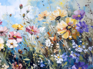 Summer Gathering 4 decorative canvas art print by Saunders Alonza, featuring vibrant outdoor scene, by Feeling at Home.