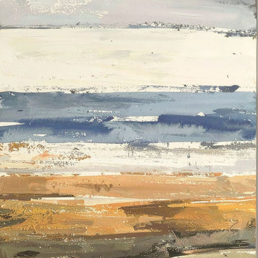 Decorative canvas art print "Remote Horizon 1" by Saunders Alonza, featuring abstract landscape in warm tones, from Feeling at Home.