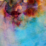 Macrocosm abstract canvas art print by Feeling at Home featuring vibrant, swirling colors and cosmic-inspired design.