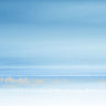 Lilac Horizon abstract canvas art print by Brown Denise, featuring soft purple and blue tones in a modern art design.