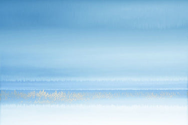 Lilac Horizon abstract canvas art print by Brown Denise, featuring soft purple and blue tones in a modern art design.
