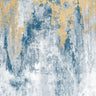 Golden Azure abstract canvas art print by Brown Denise, featuring vibrant blue and gold brushstrokes on textured canvas.