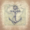 Coastal map art print by Feeling at Home featuring a bordered coastal scene on canvas, suitable for home decor.