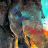 Feeling at Home True Colors Animals canvas art print by Allen Kimberly featuring colorful animal illustrations on textured canvas.