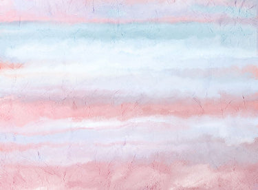 Soft Layers abstract canvas art print by Allen Kimberly, featuring colorful, flowing shapes on a textured canvas.