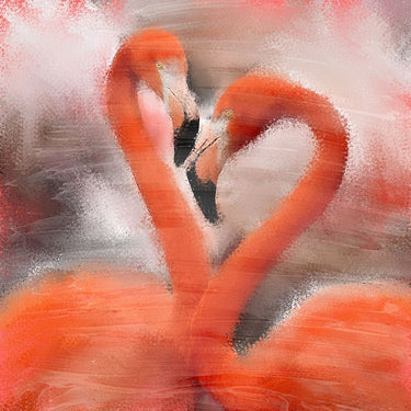 Feeling at home Forever Love Animals canvas art print by Allen Kimberly featuring colorful, detailed animal illustrations on canvas.