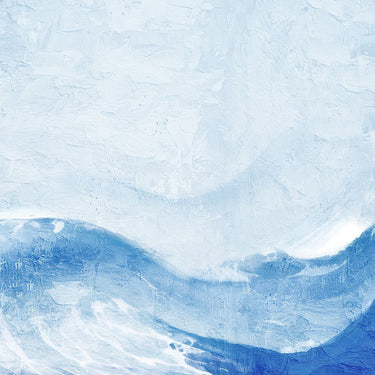 Waves 2 abstract canvas art print by Allen Kimberly, featuring vibrant flowing wave patterns in a modern style.