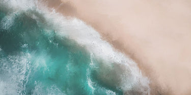 Feeling at Home incoming waves abstract canvas art print by Prime Marcus, featuring flowing ocean wave designs on canvas.