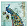 Peacock Nouveau Animals canvas art print by Feeling at Home featuring colorful peacock and animal designs in Lula Bijoux style