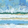 Beachy Coast abstract canvas art print by Feeling at Home featuring calming ocean-inspired colors and textured coastal scenery.