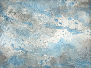 Ocean blue abstract canvas art print by Feeling at Home, featuring swirling ocean-inspired design by Lewis Sheldon.