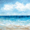 Feeling at Home Fair Weather Coastal Canvas art print by Nan featuring a serene seaside scene on textured canvas.
