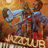 Jazz Club music and dance themed canvas art print by Knutsen Conrad, featuring vibrant musical scene for home decor.