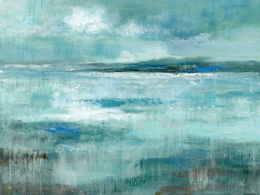Feeling at Home Isle View abstract canvas art print by Nan, featuring vibrant, textured landscape design on a wall display.