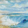 Feeling at Home coastal canvas art print featuring The Perfect Wave by Tava Studios, showcasing a vibrant ocean wave scene.
