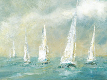 Ocean Breeze coastal canvas art print by Robinson Carol, featuring serene ocean waves and coastal scenery, from Feeling at Home.
