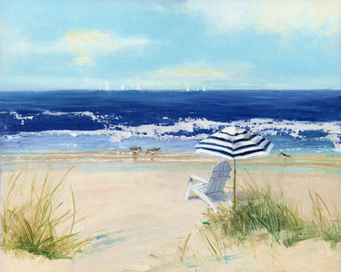 Beach Life II coastal canvas art print by Feeling at Home featuring vibrant seaside scene and calming ocean imagery.