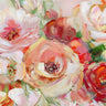 Feeling at Home floral canvas art print by Swatland Sally featuring bold summer summer floral design on canvas.