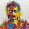 Feeling at Home Buddha Global canvas art print by Orme E. Anthony featuring a serene Buddha image on textured canvas.