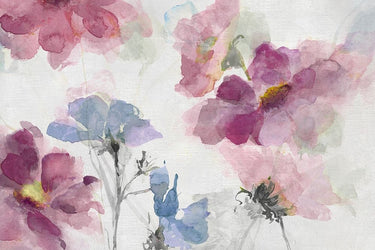 Feeling at Home prairie wildflowers floral canvas art print by Swatland Katie, vibrant wildflower design on canvas.