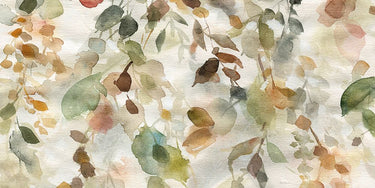 Fall Cascade Floral canvas art print by Robinson Carol, featuring vibrant autumn flowers in a colorful, detailed design.