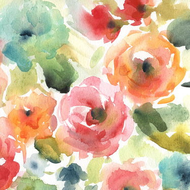 Feeling at Home Garden Soiree II floral canvas art print by Robinson Carol, featuring vibrant garden flower design.
