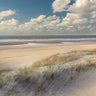 Dream Beach decorative canvas art print by Calascibetta Mike, featuring a serene beach scene with calming colors and artistic details.