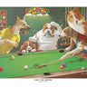 Feeling at Home Jack the Ripper Animals canvas art print by Sarnoff Arthur featuring detailed illustrations of animals in a vintage style.