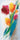Bright tulip bunch abstract canvas art print by Parker Karen Lorena, featuring vibrant floral design for wall decor.