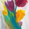 Bright tulip bunch abstract canvas art print by Parker Karen Lorena, featuring vibrant floral design for home decor.