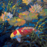 Water Garden II Animals canvas art print by Ostlund Leif, featuring colorful animal illustrations on textured canvas.