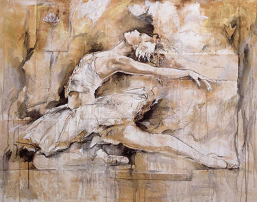 Feeling at Home Swan Lake Dance canvas art print by Gottfried Marta, featuring a graceful ballet dancer illustration on canvas.