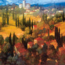 European canvas art print of Tuscan castle by Craig Philip, featuring scenic landscape and warm colors, brand Feeling at Home.