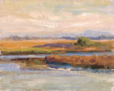 Coastal canvas art print from Jewels of the Wetlands Series One by Curt Brigitte, featuring vibrant wetland landscape.