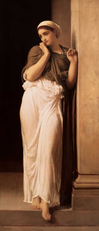 Traditional canvas art print of Nausicaa from James Joyce's Ulysses by Leighton Lord, featuring detailed, classical artwork.