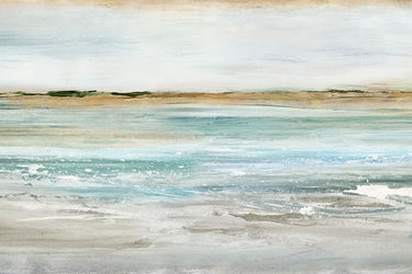 Coastal canvas art print titled Retrospective III by Isabelle Z, featuring vibrant seaside scene, from Feeling at Home collection.