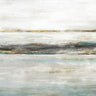Feeling at Home Waters Edge I abstract canvas art print by Isabelle Z featuring a tranquil water scene with soft, flowing colors.