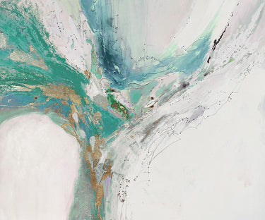 Teal abstract canvas art print by Gardner Jennifer, vibrant and modern wall decor from Feeling at Home collection.