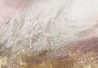 Feeling at Home Nortia Pink abstract canvas art print by Broughton Shaylen, vibrant pink and textured design.